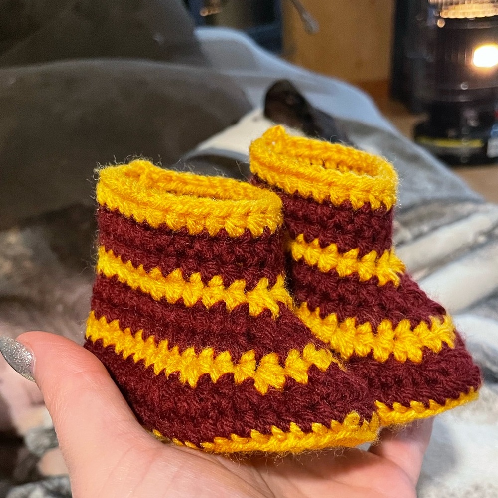 Gryffindor baby bootie